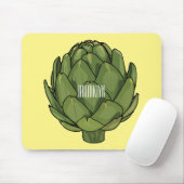 アーティチョーク漫画イラストレーション マウスパッド (マウス)