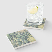 アーティチョーク ストーンコースター (横)