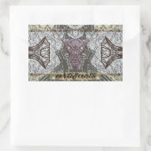 アーティファクトのマスクされたガイド 長方形シール (バッグ)