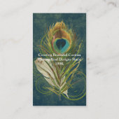 アーティフル詳細ピーコックフェザー名刺 名刺 (裏面)