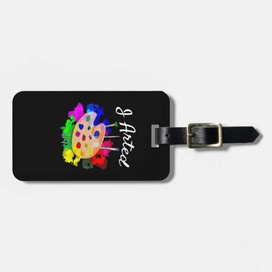 アーテッドアーテおもしろいィスト ラゲッジタグ (正面横)