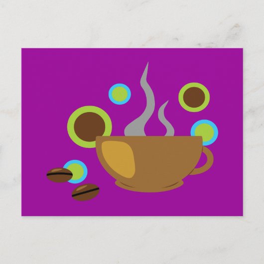 アーテポップ・アートのルコーヒー ポストカード (正面)