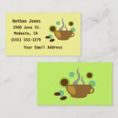 アーテポップ・アートのルコーヒー 名刺 (正面/裏面)