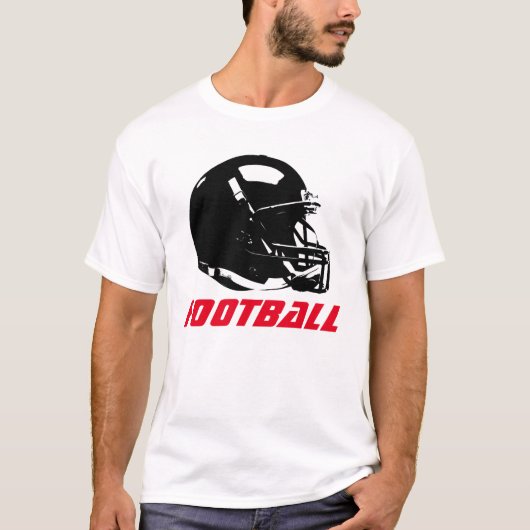 アーテポップ・アートのルサッカーヘルメットTシャツ – 人気がある Sports Tシャツ (正面)