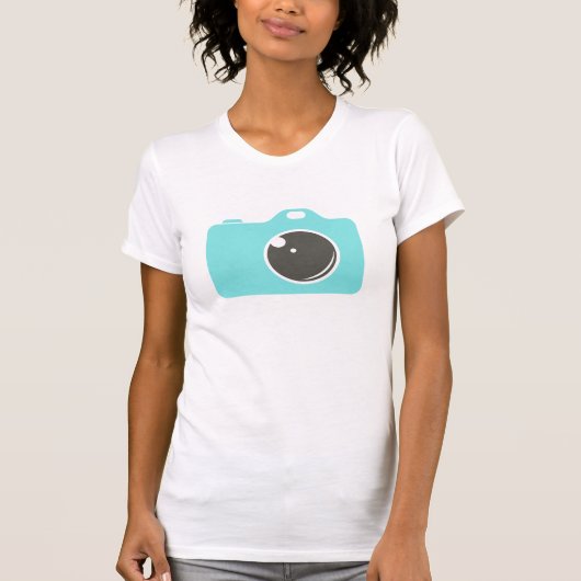 アーテポップ・アートのルブルーカメラ Tシャツ (正面)