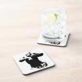 アーテポップ・アートのル・ゴリラ打ち胸懸命プラスチックコースター コースター (右側)