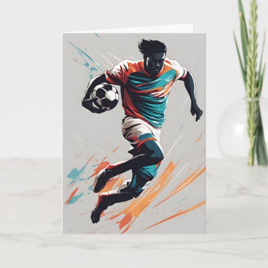 アーテポップ・アートのル・ヨーロッパサッカー父の日 カード (正面)