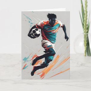 アーテポップ・アートのル・ヨーロッパサッカー父の日 カード