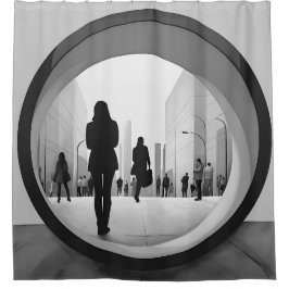 アーテモダンル白黒シャワーカーテン シャワーカーテン