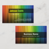 アーテ素晴らしィスト – レインボースタイリッシュカラー 名刺 (正面/裏面)