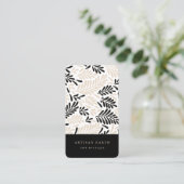 アーテ素朴ィザン抽象芸術パームパターン 名刺 (スタンド正面)