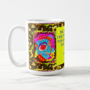 アートおもしろいを使ったジョークのメッセージ コーヒーマグカップ