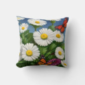 アートおもしろいデイジー クッション (正面)