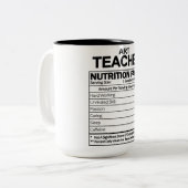 アートおもしろい先生の栄養事実 ツートーンマグカップ (正面左)