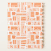 アートお洒落用品パターンピーチオレンジ プランナー手帳 (裏面)