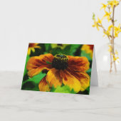 アートかわいらしWildflowers Art Note Card カード (黄色い花)