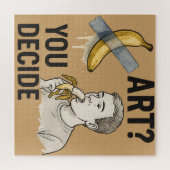 アートかスナック？バナナ論争 ジグソーパズル (横)