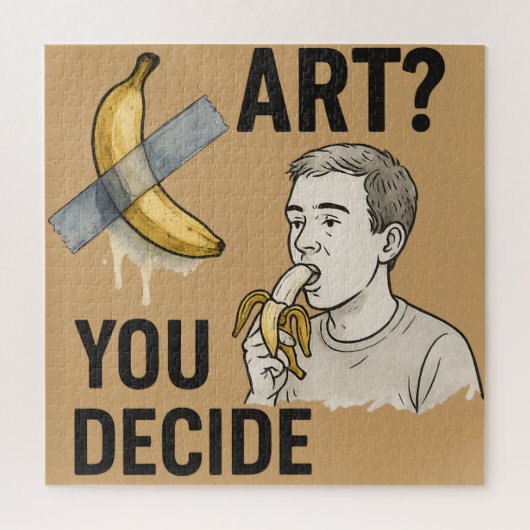 アートかスナック？バナナ論争 ジグソーパズル (縦)