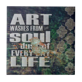 アートがソウルバードグランジを洗うデジタルアート タイル