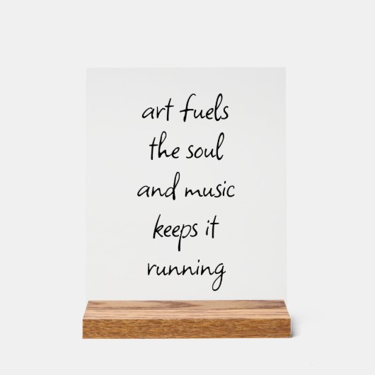 アートが魂のアクリルの看板を燃やす アクリルサイン (正面)