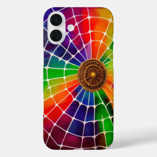 アートくもの巣 iPhone 16 PLUSケース
