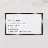 アートでシックで黒い及び白人のまつげデザイナー 名刺 (裏面)