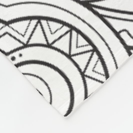 アートで刺激を受けたなデザイン フリースブランケット (角)