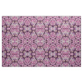 アートで抽象的なピンクの紫色の手描きの花柄 ファブリック (ヤード)