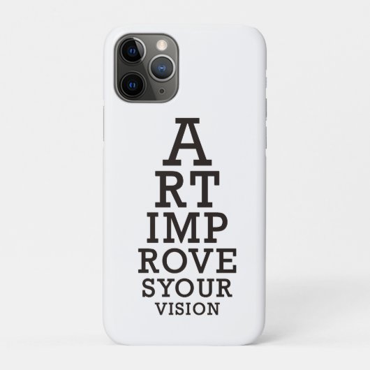 アートで視力が向上 眼のチャート  Case-Mate iPhoneケース (裏)