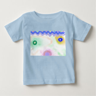 アートで飾られたベビーTシャツ ベビーTシャツ