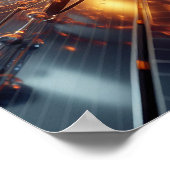 アートとテクノロジーと電源の融合 ポスター (角)