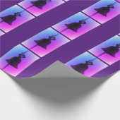 アートとデザイン結婚のギフトラップ ラッピングペーパー (角)