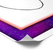 アートとデザイン、スケッチ顔 ポスター (角)