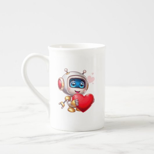 アートとノベルティのマグカップ - コーヒー好きへの最高のギフト ボーンチャイナマグカップ (左)