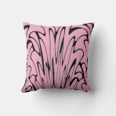 アートとブラック考えとピンクの出会い クッション (裏面)