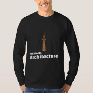 アートと建築の融合 - 建築家アート Tシャツ