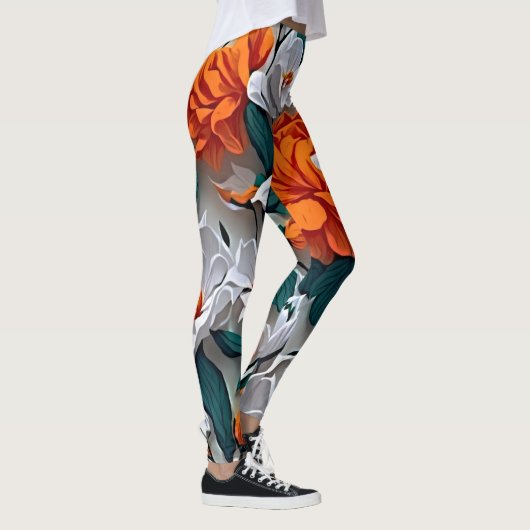 アートと心地よいが受け入れる場所:Etherealの開花 レギンス (右)