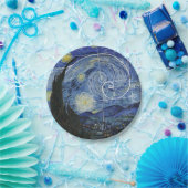  アートと数学の出会い，ヴァン・ゴッホとフィボナッチの切り札 ペーパープレート (パーティー)