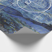 アートと数学の出会い,ヴァン・ゴッホとフィボナッチの切り札 ラッピングペーパー (角)