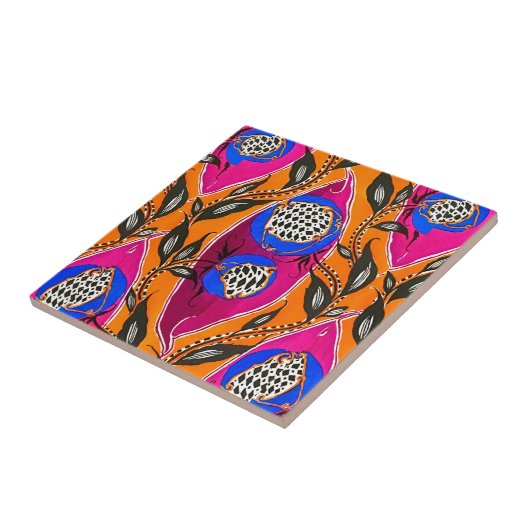 アートと自然の美しいを解き放つ:サマルカンデ タイル (側面)