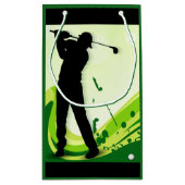 アートなゴルフプレーヤー スモールペーパーバッグ (裏面)
