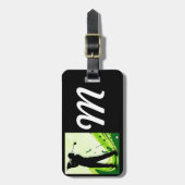 アートなゴルフプレーヤー ラゲッジタグ (正面縦)