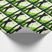 アートなゴルフプレーヤー ラッピングペーパー (角)