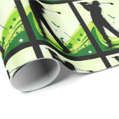 アートなゴルフプレーヤー ラッピングペーパー (ロールコーナー)