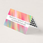 アートなネオンピンクの黄色の抽象芸術のモダンブラシストローク 名刺 (正面)