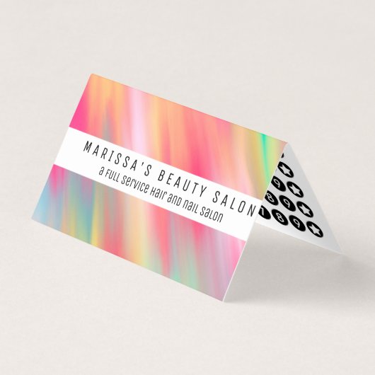 アートなネオンピンクの黄色の抽象芸術のモダンブラシストローク 名刺 (正面)