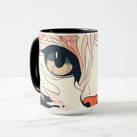 アートなネコ マグカップ (正面左)