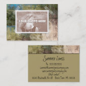 アートな写真フレームの名刺 名刺 (正面/裏面)