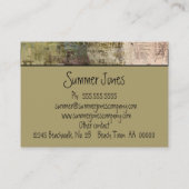 アートな写真フレームの名刺 名刺 (裏面)