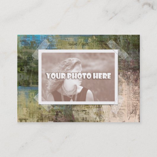 アートな写真フレームの名刺 名刺 (正面)